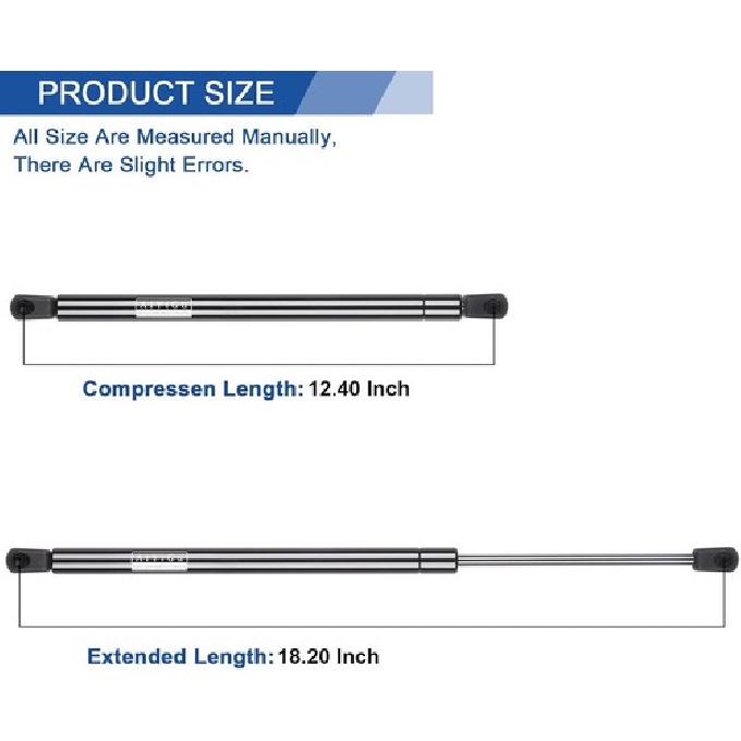Rear Window Glass Shocks Lift Supports for 2001-2007 Ford Escape Mercury Mariner