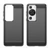 For Huawei P60 Pro Case Cover Huawei P60 Pro Capas New Phone Back Shockproof Bumper Soft TPU Carbon Fiber Cover Huawei P60 Pro