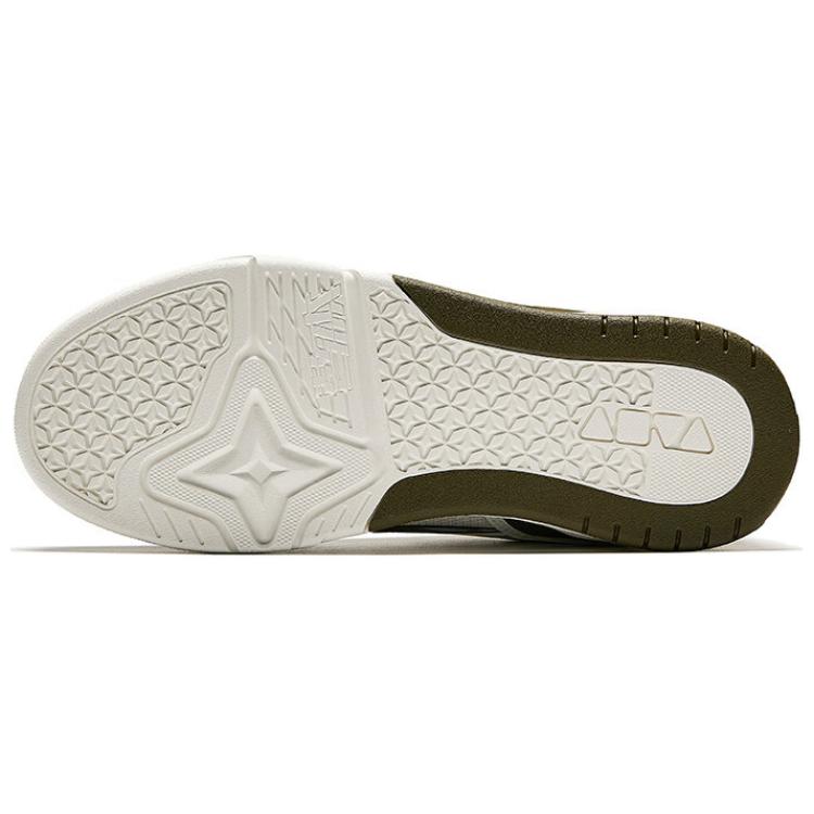 Anta Aojie Comfortable Versatile Non-Slip Wear-Resistant Low-Top Skate Shoes Women Sneaker White Green 122518040-2