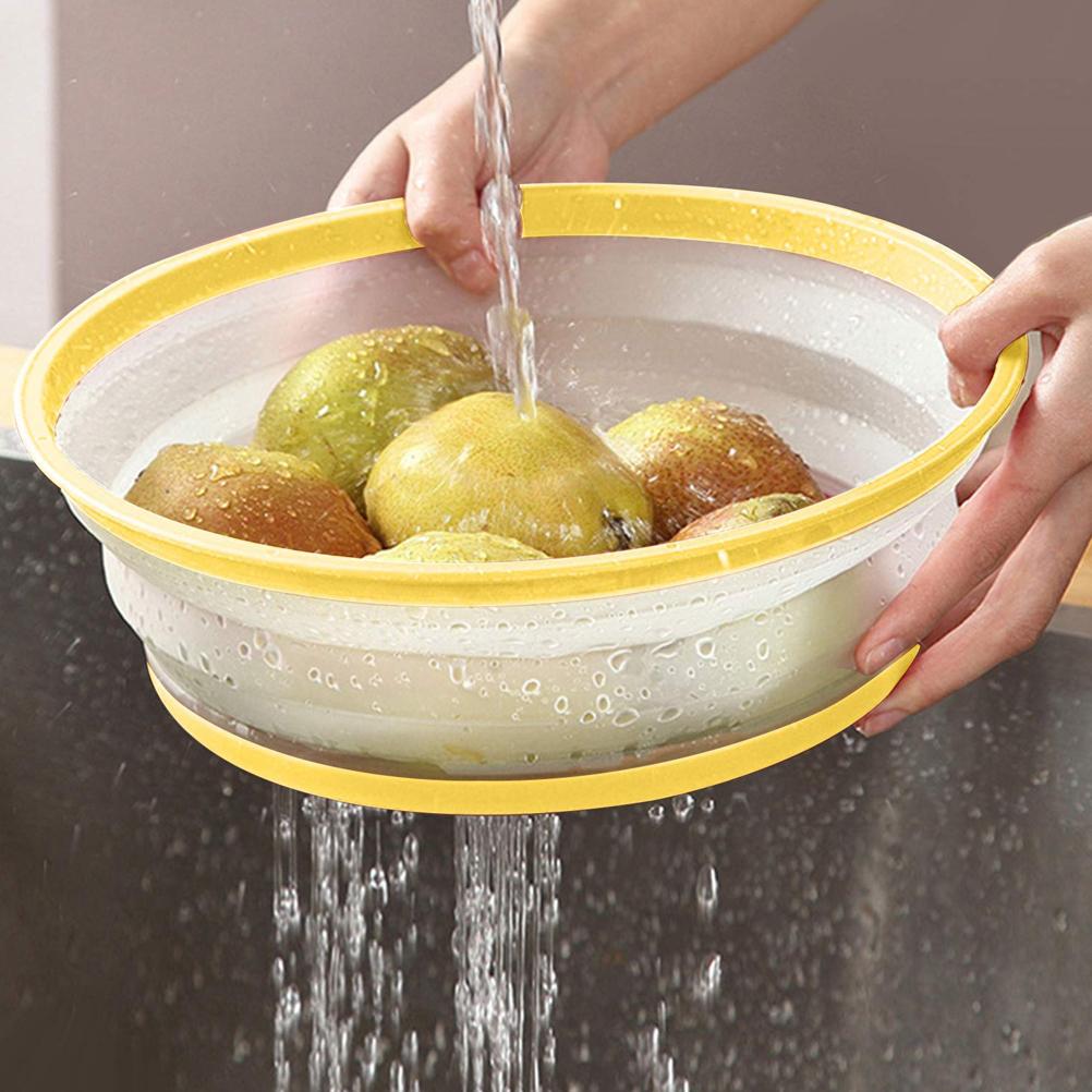 Faltbare Mikrowellenabdeckung Abtropfkorb Obst Gemüse Korb Lebensmittelabdeckung