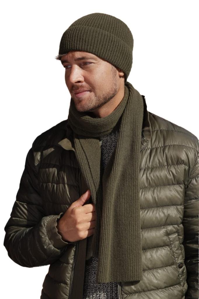 Liam - Men' Winter Hat, Khaki, Double Layer 54-62