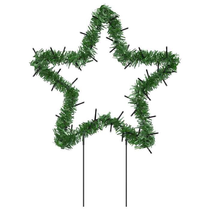 VidaXL Décoration lumineuse étoile de Noël piquets 3 pcs 50 LED 29 cm 357726