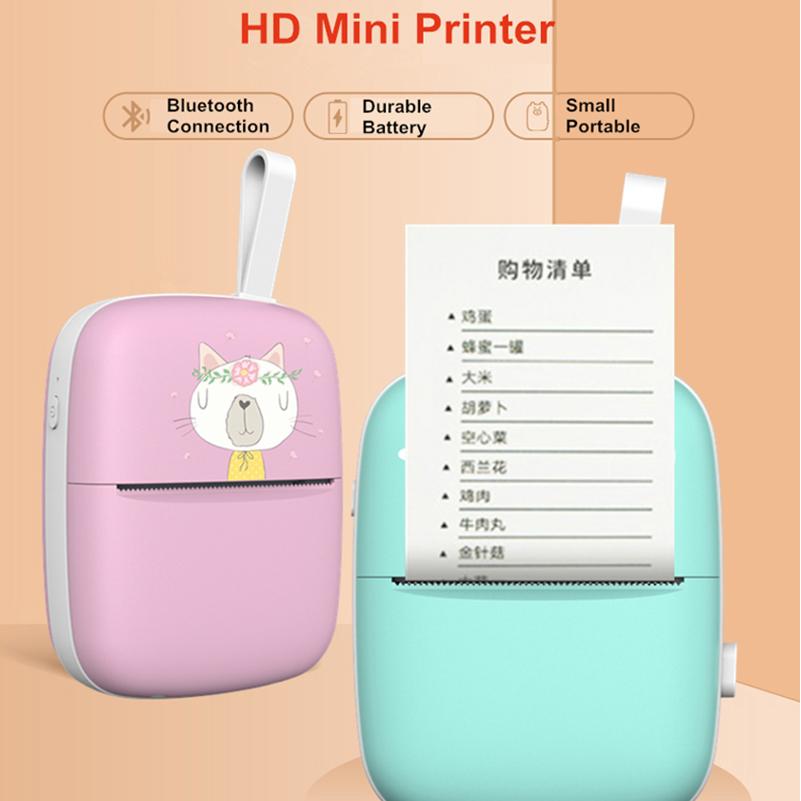 Smartphone IOS Android Imprimantă foto digitală instantanee Imprimantă termică fără fir mini BT portabilă drăguță