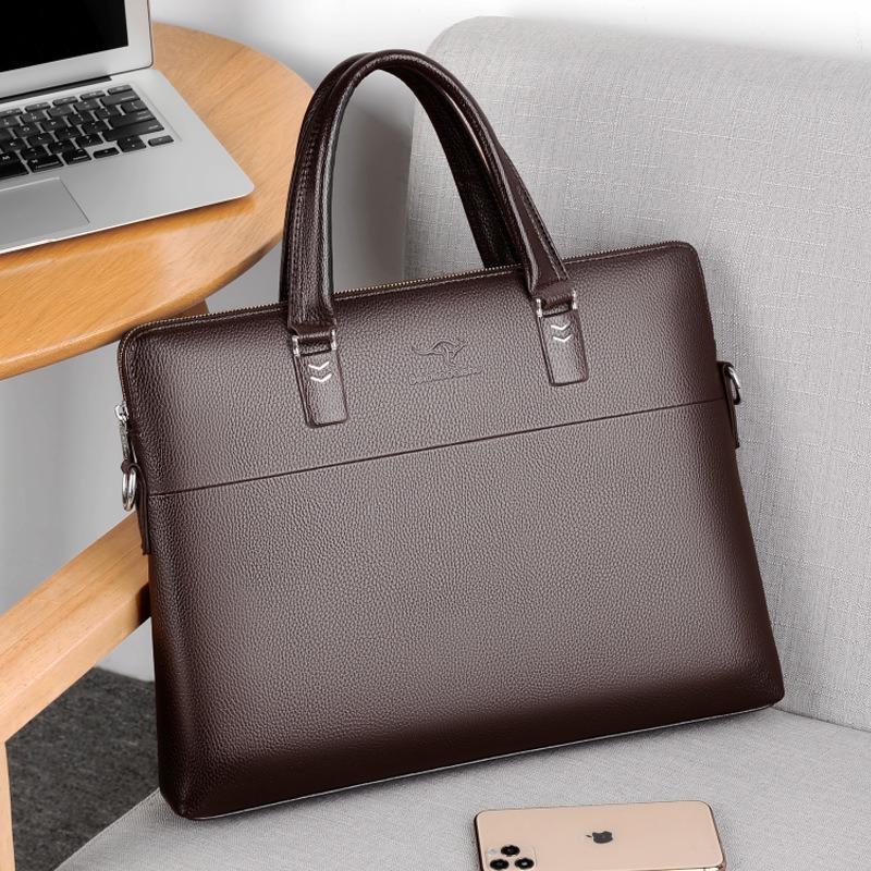 Men's bag new men's shoulder messenger business commute computer document handbag