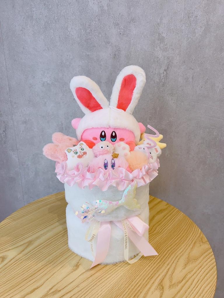 Star Cartoon Kirby Plush Toys Figure Flower Bouquet Creative Child Women Gift