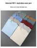Men's 100% Australian Wool Round Neck Sweater - Casual Business Knitwear for Autumn/Winter