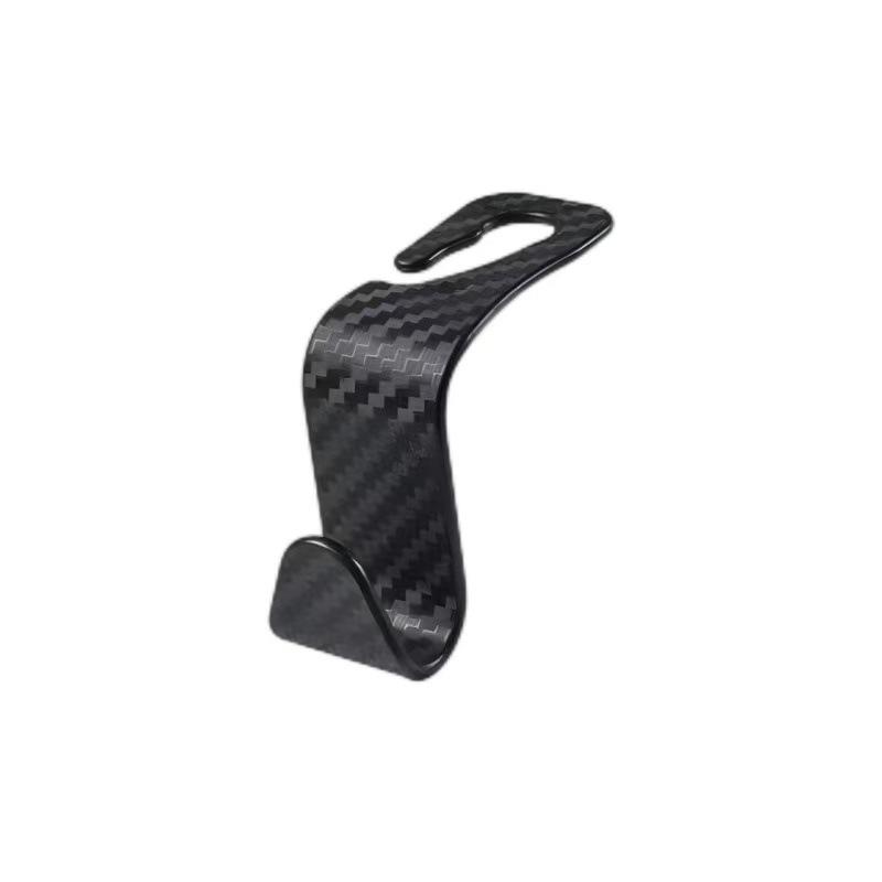 Carbon Fiber Car Seat Back Hook - Multi-functional Interior Storage Accessory
