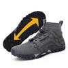 Damen High-Top Kletterschuhe Outdoor Wanderschuhe Herren Atmungsaktives Mesh Rutschfest Camping Trekking Sportschuhe