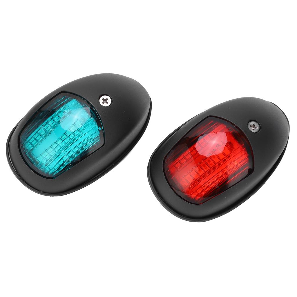 2 Stück IP66 Marine Segelsignal Leuchte DC 12V 3W LED Navigationslampe Rotes Grünes Licht für Yacht