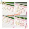 50Pcs Mini Paper Clip Music Note Shaped Paper Clip Home Office Note Paper Clips