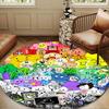 Colorful Dream Island Collage Round Rug for Livingroom,Bedroom, Palyroom, Chair Rug, Area rug, Circle Carpet, Large Size Fan Christmas gift