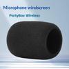 2Pcs Microphone Windproof Cover For Partybox On-The-Go 2 Microphone Sponge Cover Mike Windscreens Sponge Protective Case