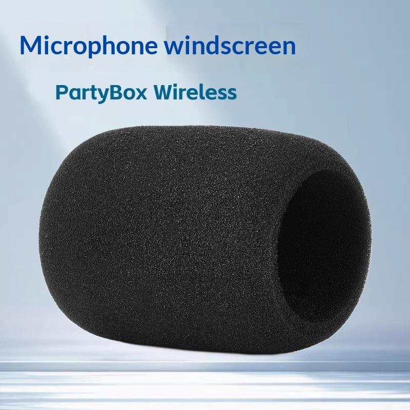 2Pcs Microphone Windproof Cover For Partybox On-The-Go 2 Microphone Sponge Cover Mike Windscreens Sponge Protective Case