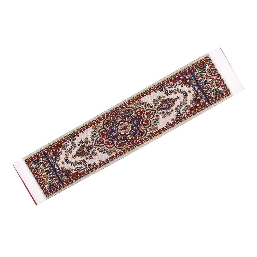 Multi-colored Miniature Woven Rug 1:12 Scale Mini Floor Coverings Doll House Tableflag  Dollhouse