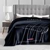 Virginia Race Track Design Flannel blanket for bedroom, living room, sofa, and nap