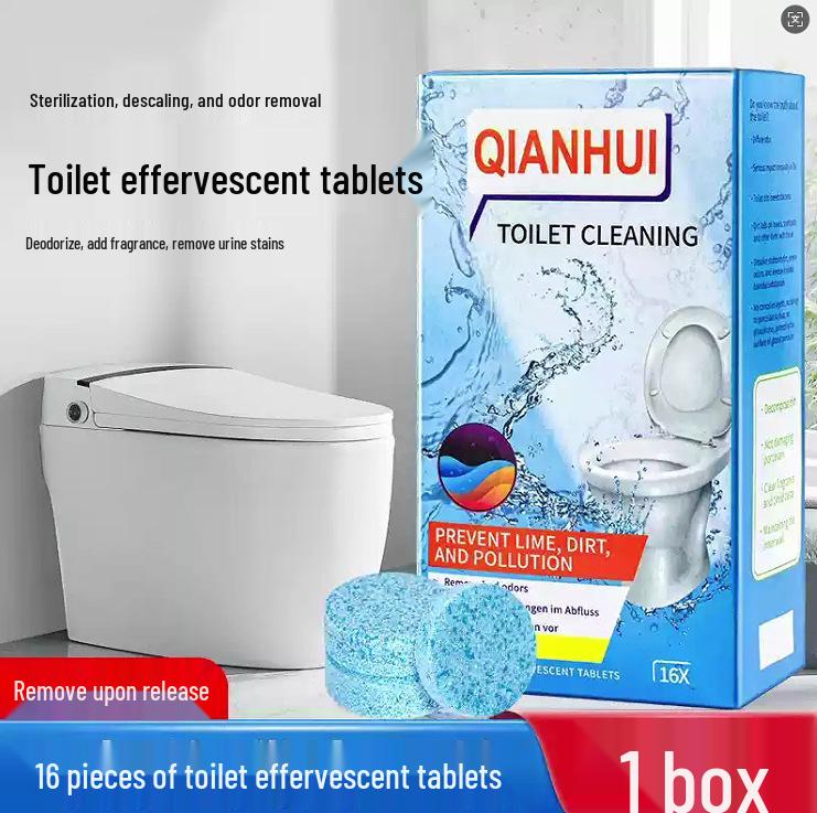 

Шипучая таблетка для чистки унитаза: Стойкий аромат, Удаление накипи, Удаление пятен, Дезодоратор