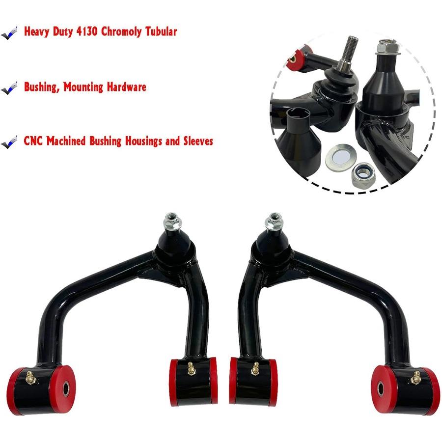 Rohförmige 3-Zoll-Aufhängungsarme mit Kugelgelenk-PU-Buchsen für 24-Zoll-Lift-Kit Kompatibel mit 2019-2025 2025 Ford Ranger Fron