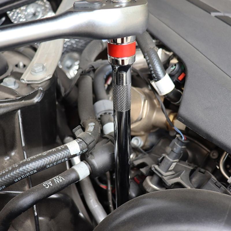 9 Piece Socket Extension Bar Set Spring Loaded Detent Ball Socket Adapters Tool for Automotive Repair & Maintenance