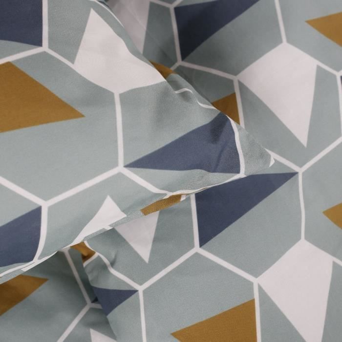 TODAY BEDDING SET - DUVET COVER 240X260 + 2 PILLOWCASES 63X63 - 100% COTTON 57 Threads - Mawira 2.19