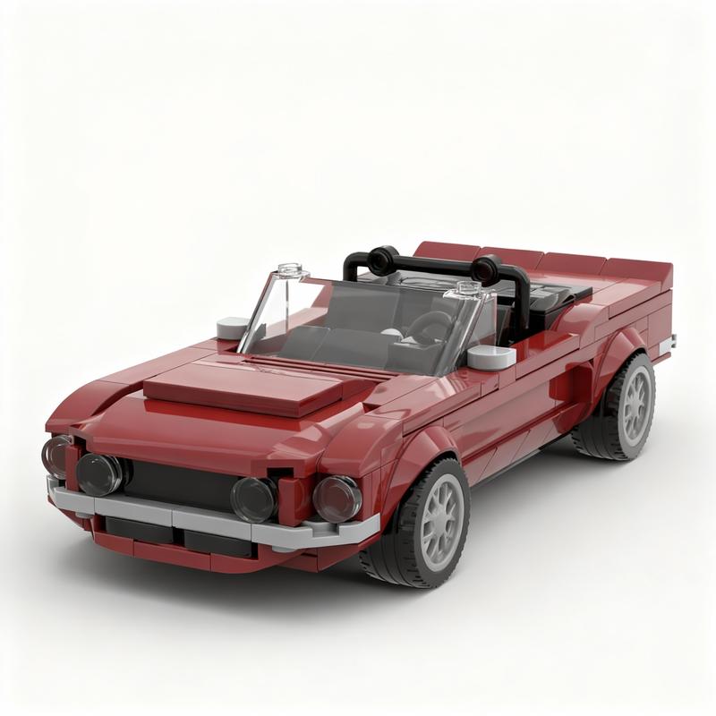 

311pcs MOC City Champions Shelby Mustangesd Convertible Model Building Blocks Christmas Gift Toys Construction Idea Education