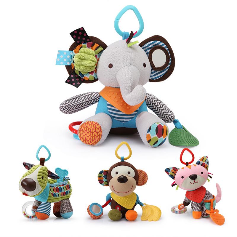 Tier Babyrassel Plüsch Kindergeschenk Spielzeug für Kinder