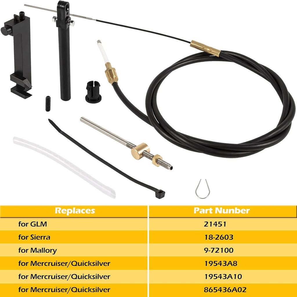 Outboard Lower Shift Cable Kit 865436A02 for MerCruiser Alpha Gen One & Two 1 2 MR MC ,Marine Boat Tools
