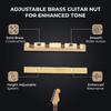 Golden Bass Guitar Nut 38mm Replacement Parts Premium Pre-Slotted Nut  Bass Guitar
