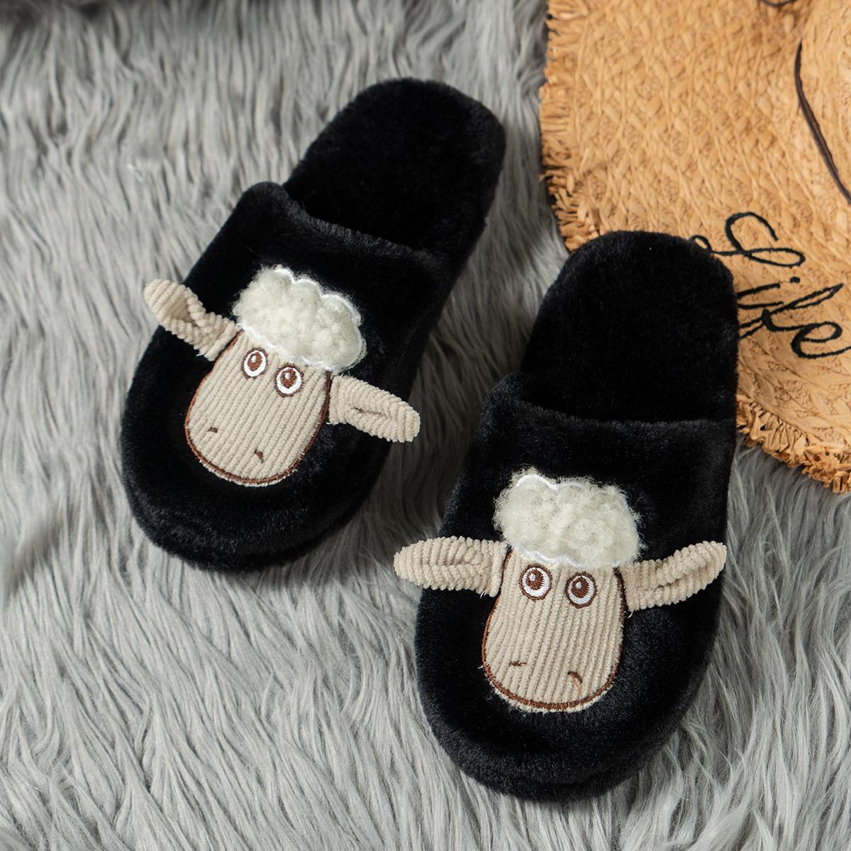 

2026 New Women s Flat Shoes Autumn Closed Toe Warm Women s Home Cotton Shoes Indoor Casual Comfortable Women s Slippers 40-41 чорний
