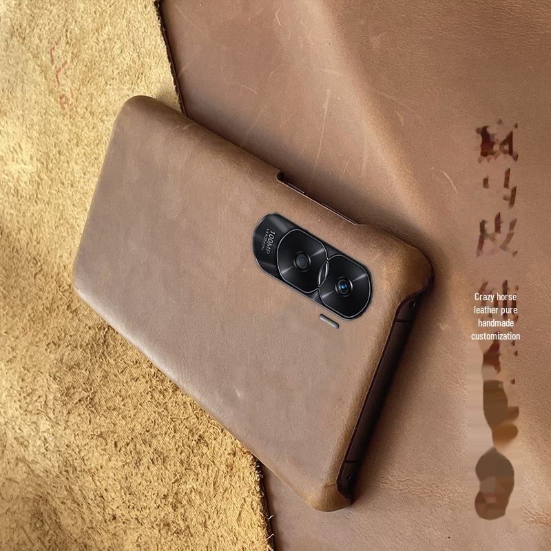 Halbhülle aus echtem Leder für Honor Play6T, Play4T, Play5TPro