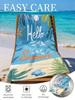 1PC Printed Beach Towel Microfiber Super Absorbent Bath Towel, Soft Lightweight Anti-Sand Swim Towel for Swimming Fitness Yoga