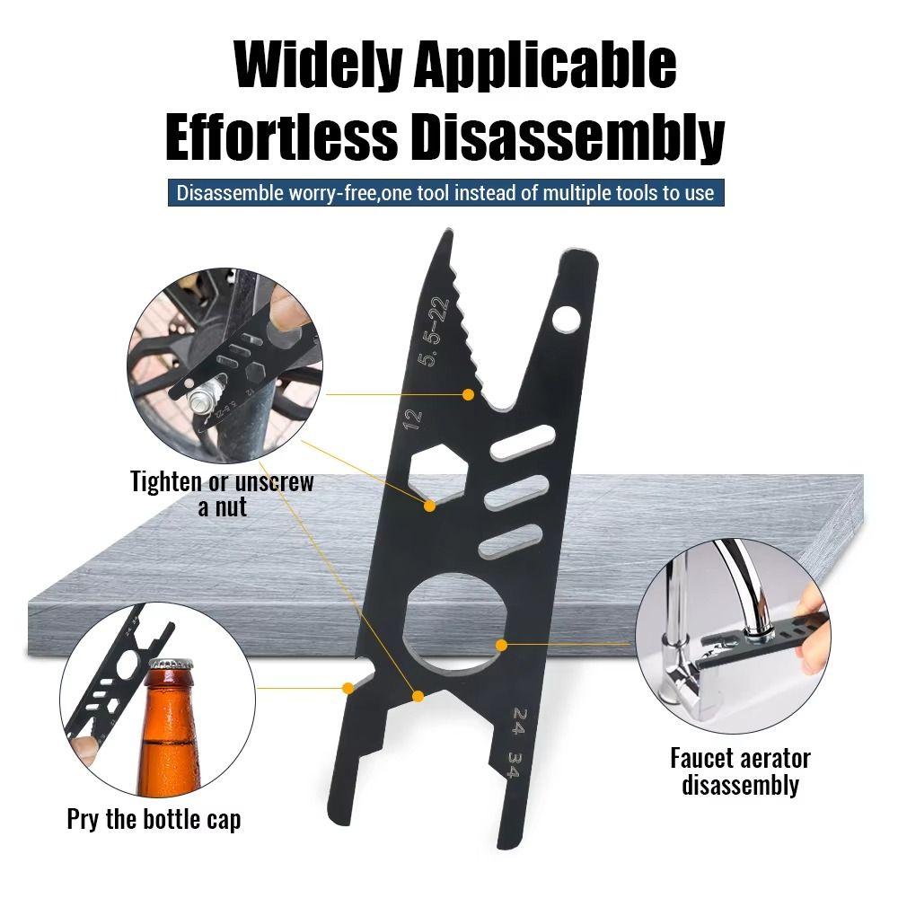 

Self-Tightening Double-ended Wrench Fits Nut Sizes 5.5-34mm Spanner Tool Home Installation