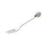 ZISIZ Stainless Steel Fruit Fork & Dessert Spoon Set