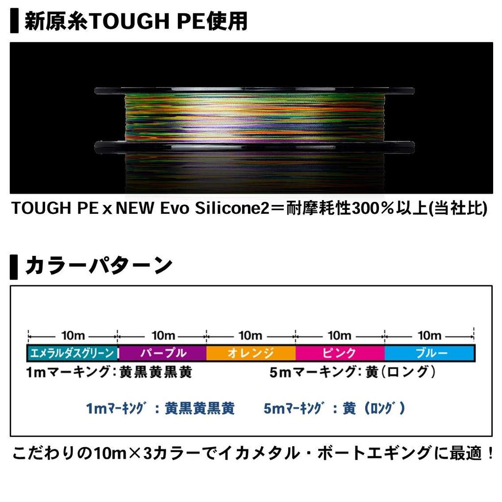 Daiwa PE Line UVF Emeraldas DuraSensor X 200m 5 Colors 8LD+Si2 0.6