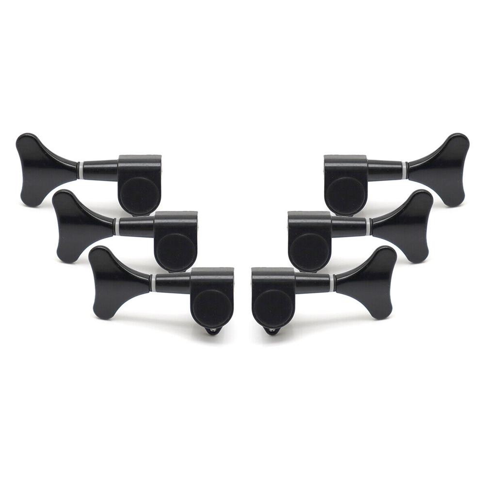 

3L3R Fish Tail Style 6 Strings Bass Machine Heads Tuners Tuning pegs for Bass Guitar Accessories(5 Colors)