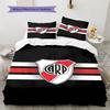 River Plate Pattern Bedding Set Quilt Cover Pillowcase Home Decor Gift (1 * Duvet Cover + 2 * Pillowcase, Without Core)
