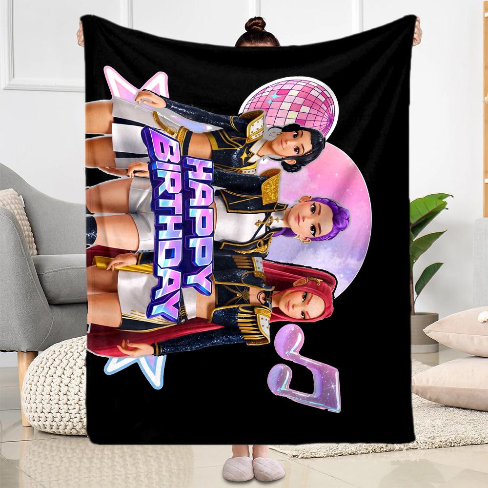 Futuristic Fashion Fusion Blanket Warmthful Decor Perfect for Office Chair Couch Livingroom for All Occasions Digital Print