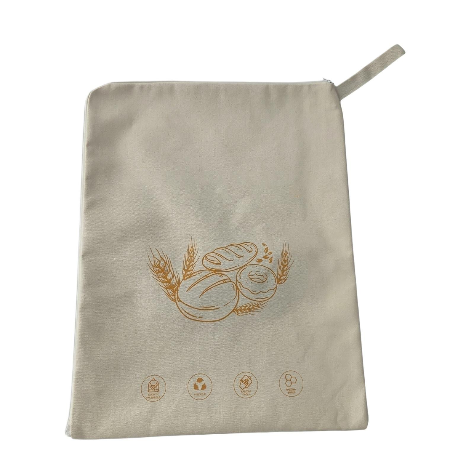 

New L-shaped Zipper Double-layer Beeswax Bread Bag, Supply Of Beeswax Cloth For Preservation And Storage Beeswax Bag One Size