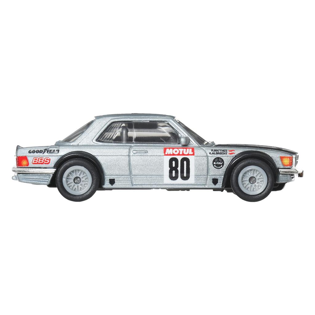 Hot Wheels Boulevard 80 Mercedes-Benz 500 SLC Rally Vehicle Mini Car HRT63 Silver Ages 3 and Up