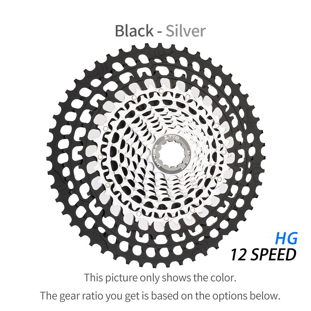 ZTTO HG SLR3 12s 11-46T 11-50T 11-51T MTB CNC Cassette HG 12speed Spokets Super Light Weight 300g K7 12 Speed 12s 11-46T HG 276g