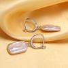 SENIKO Natural Freshwater Big Baroque Pearl Earrings Fashion Pearl Drop Earrings For Women Party Jewelry