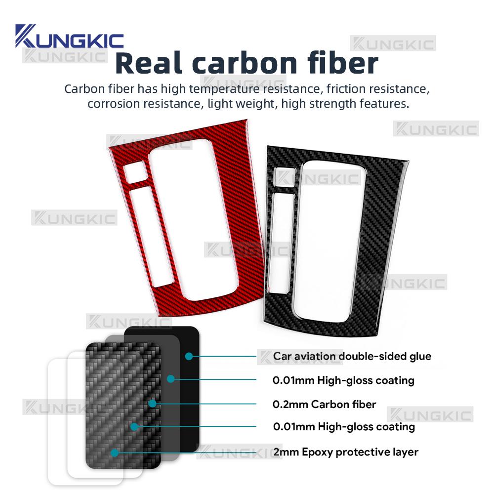 For Vauxhall Opel Astra H MK5 2004 2005 2006 2007 2008 2009 2010 Real Soft Carbon Fiber Sticker LHD RHD Car Gear Shift Panel