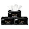 C&S Black Natural 3-Ply Soft Facial Tissues Carton