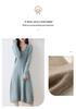 Women's Mid-Length V-Neck Wool Dress - Autumn/Winter Cashmere Over-the-Knee Sweater with Slimming Base Layer
