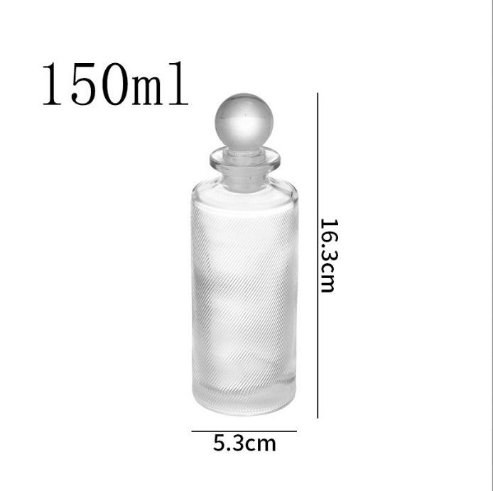 150ml Transparent Mini Glass Bottle for Liquor, Cold Brew Coffee, Fruit Wine, and Dispensing, with Sealed Two Ounce Capacity