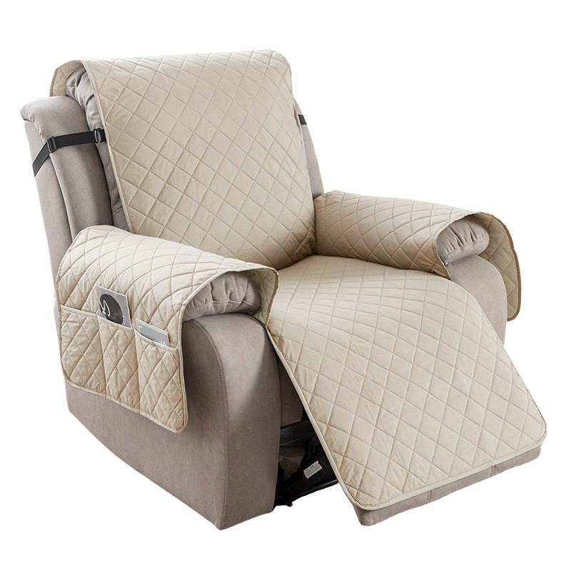 Universal Polyester Square Pattern Sofa Cushion For Single Double Triple Seat Lounge Chair Protector