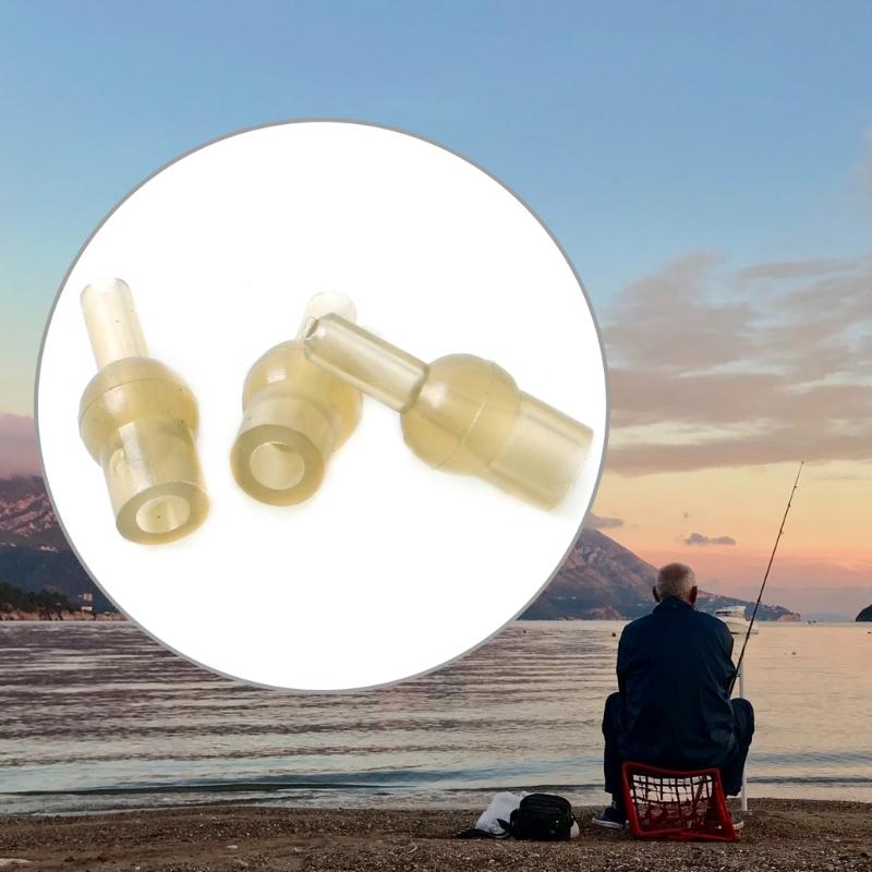50Pcs Soft Rubber Quickly Change Beads Carp Fishing Tulips Beads Protective Sleeve AntiTangle Sleeve Rigs Easy to Use China Mainland