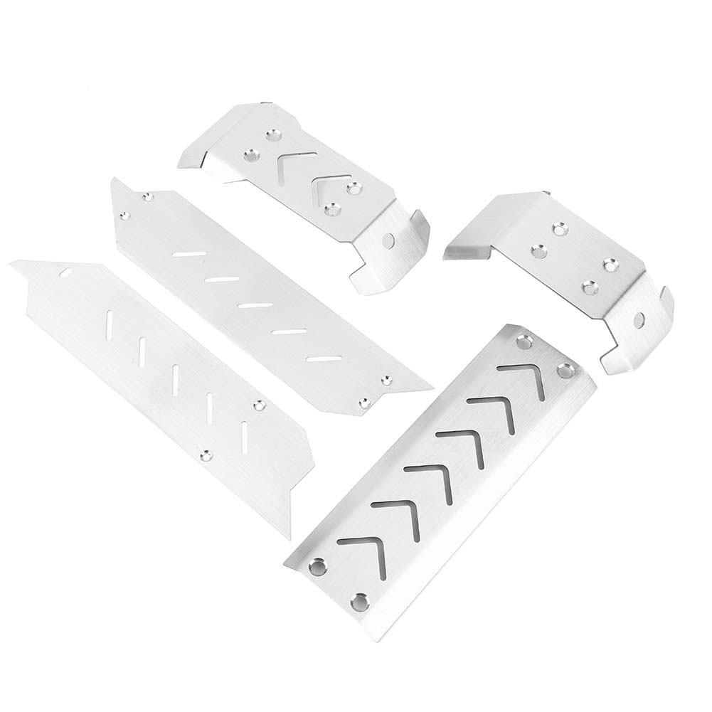 5Pcs Stainless Steel Chassis Guard Plate Board Protector Fit for TRAXXAS X MAXX 1 10 RC Car