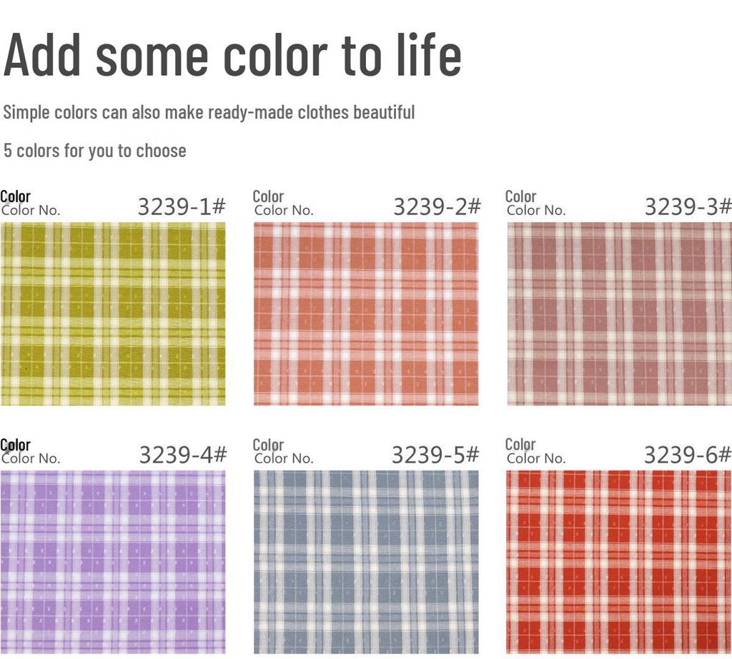 Spring/Summer Lolita Plaid TR Stretch Jacquard Fashion Fabric