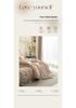 Double-Layer Plaid Bedding Set: All-Season Button-Down Stripe Duvet Cover, Student Dorm Bed Sheet, 3-Piece Set