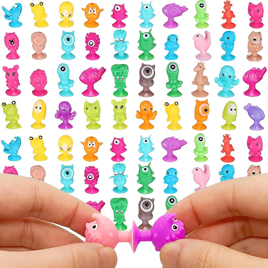 15/25/40pcs 2.5cm Mini Suction Cup Monster Dolls Desktop Ornaments & Cute Decor Gifts Party Favors & Novelty Decor Accessories